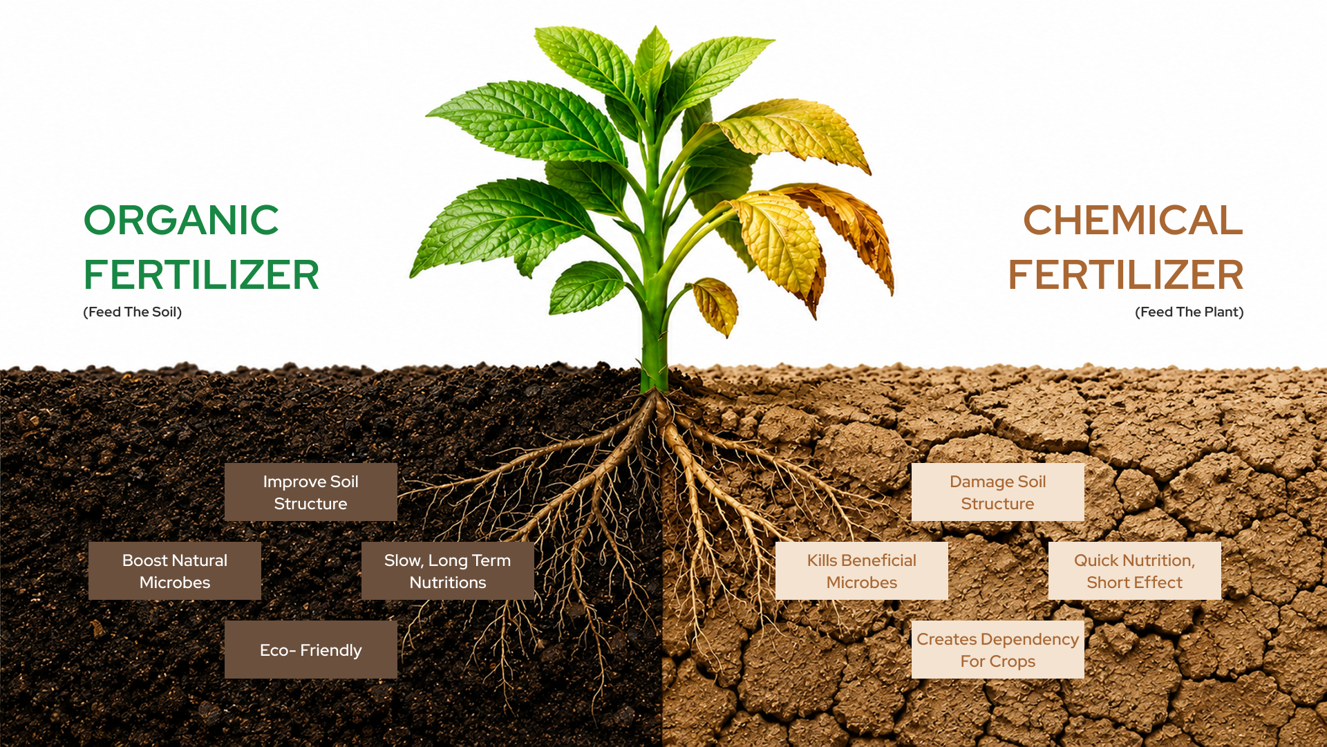 Organic Fertilizer vs Chemical Fertilizer